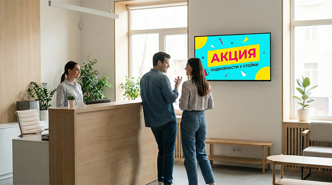 Инфографика: акции по времени на экранах